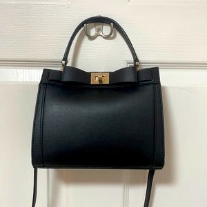 Cute Kate Spade Black Mini Crossbody with Top Handle